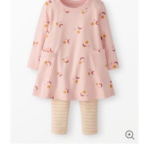 Hanna Andersson Pink and Yellow Kids Pajama Set